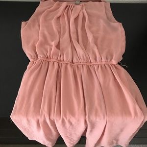 Sleeveless pink dress